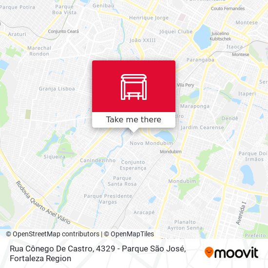 Rua Cônego De Castro, 4329 - Parque São José map