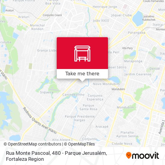 Rua Monte Pascoal, 480 - Parque Jerusalém map