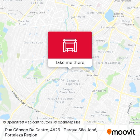 Rua Cônego De Castro, 4629 - Parque São José map