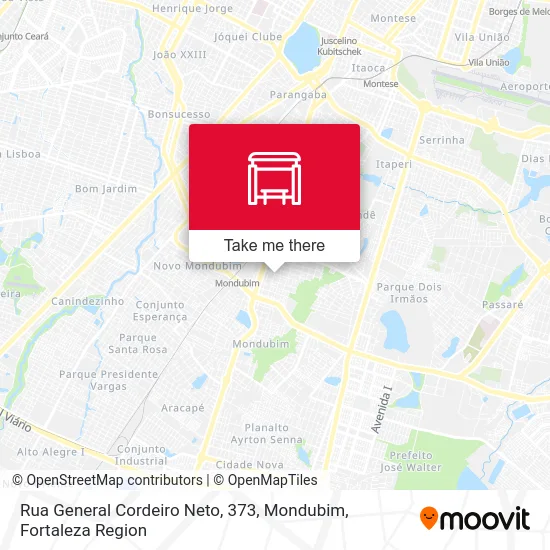 Rua General Cordeiro Neto, 373, Mondubim map