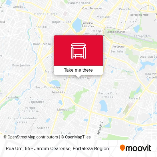 Rua Um, 65 - Jardim Cearense map