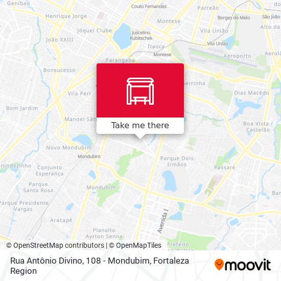 Rua Antônio Divino, 108 - Mondubim map