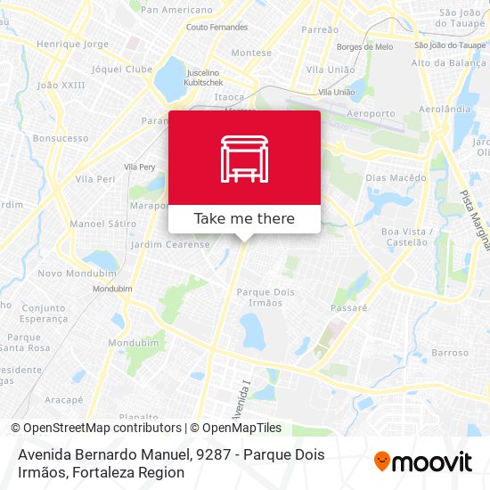 Avenida Bernardo Manuel, 9287 - Parque Dois Irmãos map