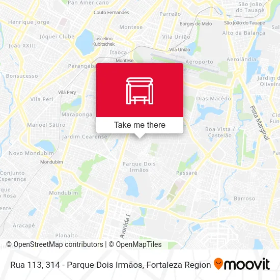 Rua 113, 314 - Parque Dois Irmãos map