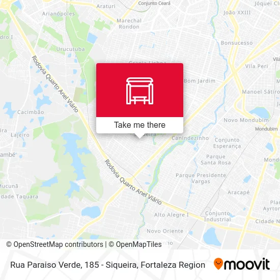 Rua Paraiso Verde, 185 - Siqueira map