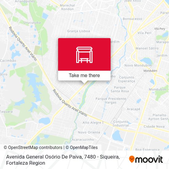 Avenida General Osório De Paiva, 7480 - Siqueira map
