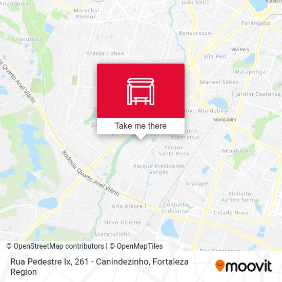 Rua Pedestre Ix, 261 - Canindezinho map