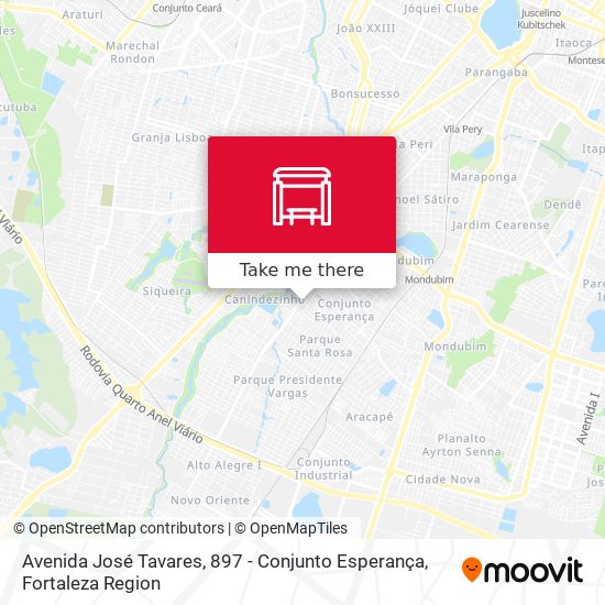 Avenida José Tavares, 897 - Conjunto Esperança map