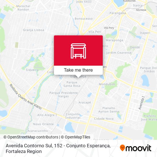 Avenida Contorno Sul, 152 - Conjunto Esperança map