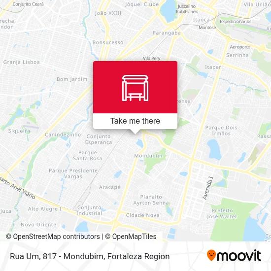 Rua Um, 817 - Mondubim map
