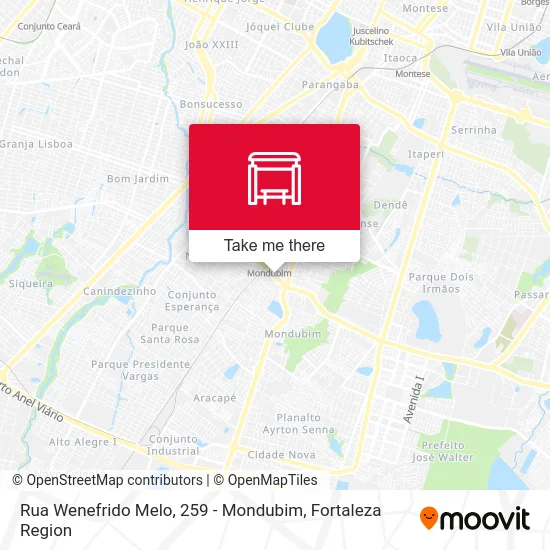 Rua Wenefrido Melo, 259 - Mondubim map