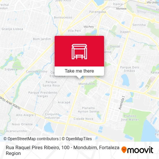 Rua Raquel Pires Ribeiro, 100 - Mondubim map
