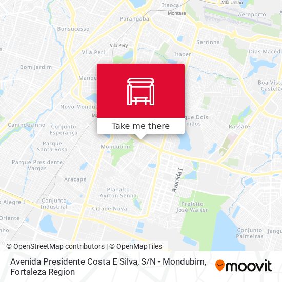 Mapa Avenida Presidente Costa E Silva, S / N - Mondubim