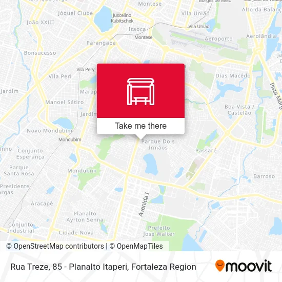 Rua Treze, 85 - Planalto Itaperi map