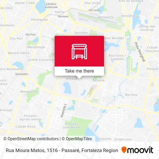 Rua Moura Matos, 1516 - Passaré map