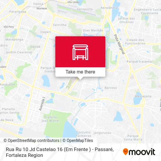 Rua Ru  10 Jd Castelao 16 (Em Frente ) - Passaré map