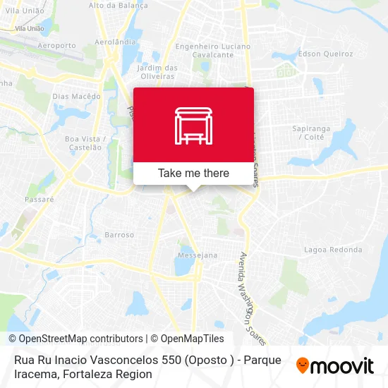 Rua Ru  Inacio Vasconcelos 550 (Oposto ) - Parque Iracema map