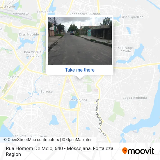 Rua Homem De Melo, 640 - Messejana map
