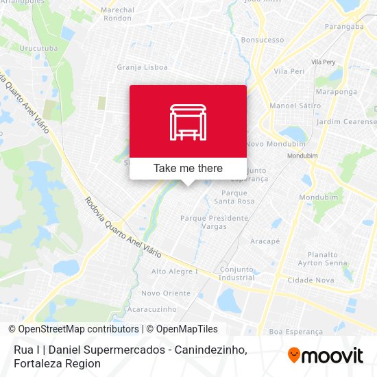 Rua I | Daniel Supermercados - Canindezinho map