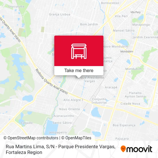 Rua Martins Lima, S / N - Parque Presidente Vargas map