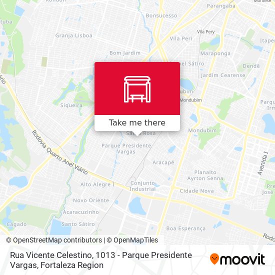 Rua Vicente Celestino, 1013 - Parque Presidente Vargas map