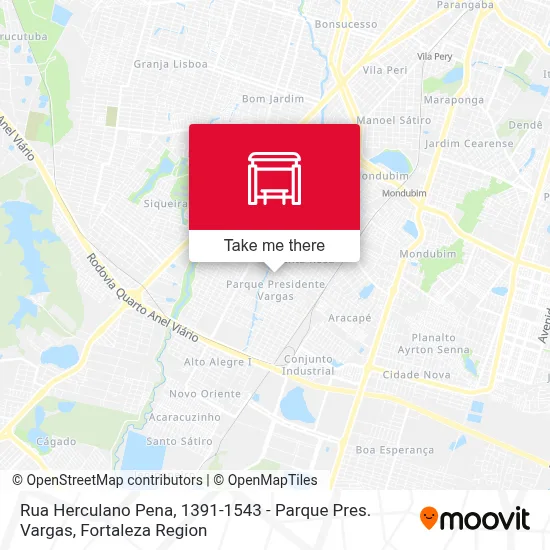 Rua Herculano Pena, 1391-1543 - Parque Pres. Vargas map