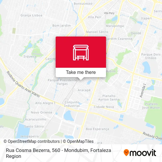 Rua Cosma Bezerra, 560 - Mondubim map