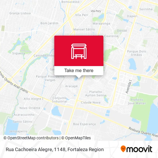 Rua Cachoeira Alegre, 1148 map