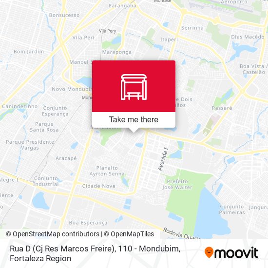 Rua D (Cj Res Marcos Freire), 110 - Mondubim map