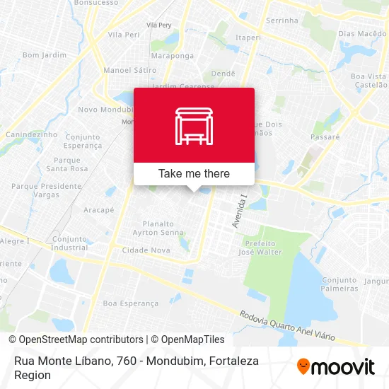 Rua Monte Líbano, 760 - Mondubim map