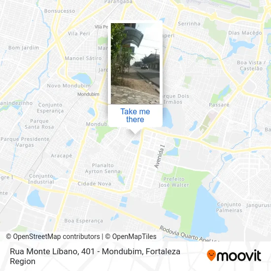 Rua Monte Líbano, 401 - Mondubim map