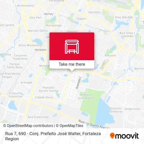 Rua 7, 690 - Conj. Prefeito José Walter map