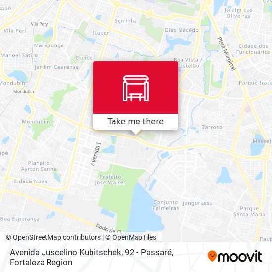 Avenida Juscelino Kubitschek, 92 - Passaré map