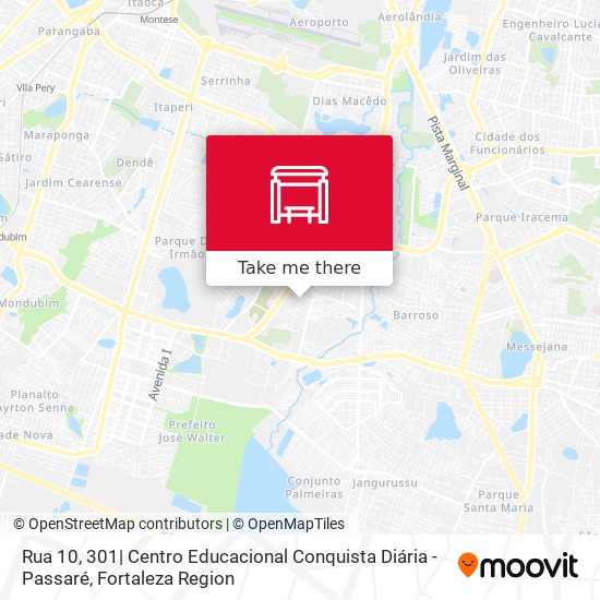Rua 10, 301| Centro Educacional Conquista Diária - Passaré map