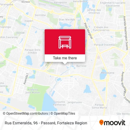 Rua Esmeralda, 96 - Passaré map