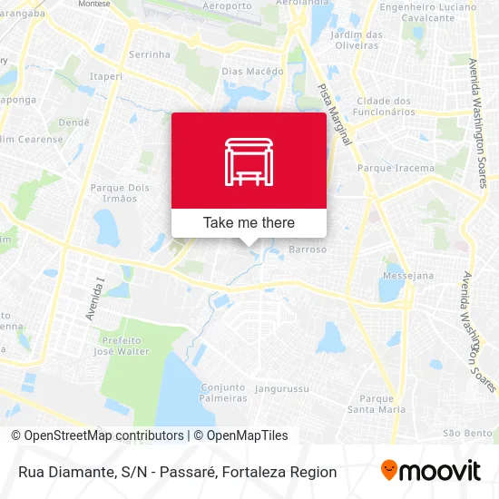 Rua Diamante, S/N - Passaré map