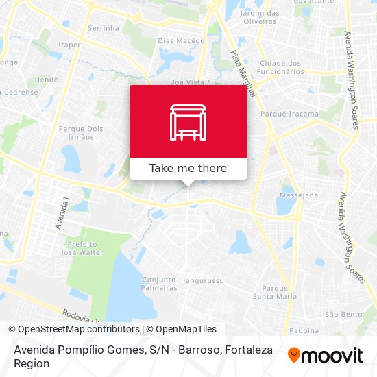 Avenida Pompílio Gomes, S / N - Barroso map