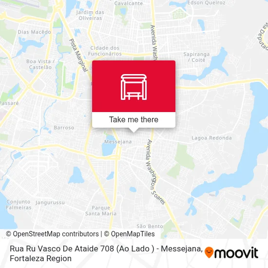 Rua Ru  Vasco De Ataide 708 (Ao Lado ) - Messejana map