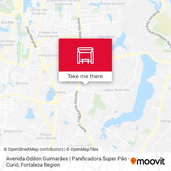 Avenida Odilon Guimarães | Panificadora Super Pão - Curió map