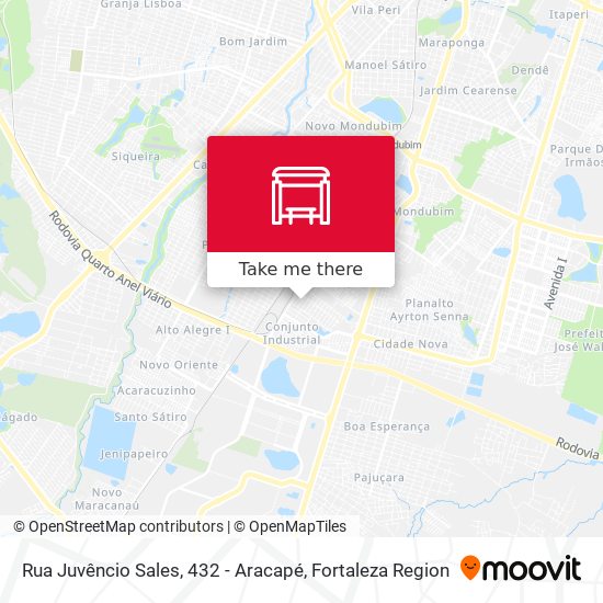 Rua Juvêncio Sales, 432 - Aracapé map