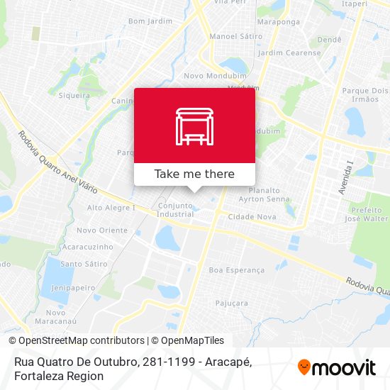 Rua Quatro De Outubro, 281-1199 - Aracapé map