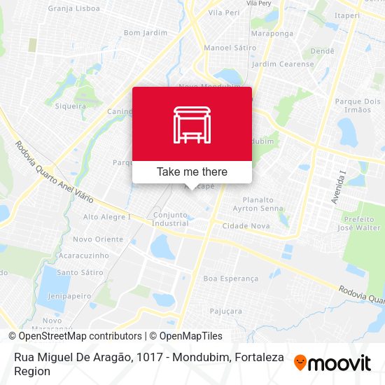 Rua Miguel De Aragão, 1017 - Mondubim map