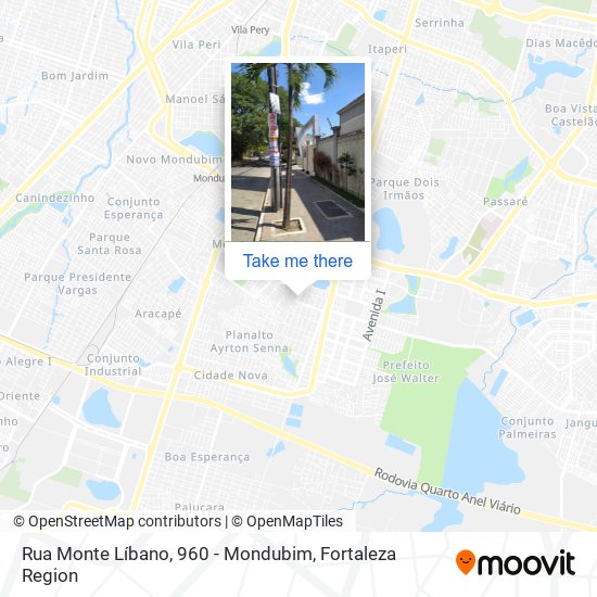 Mapa Rua Monte Líbano, 960 - Mondubim