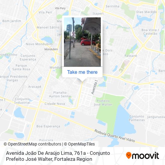 Mapa Avenida João De Araújo Lima, 761a - Conjunto Prefeito José Walter