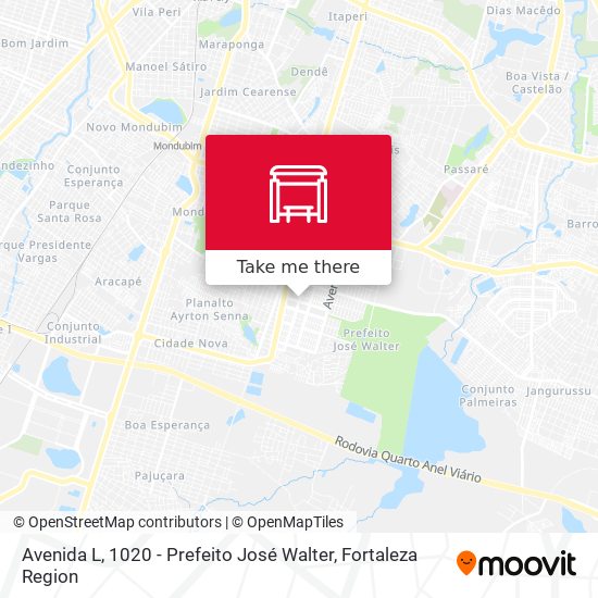 Avenida L, 1020 - Prefeito José Walter map