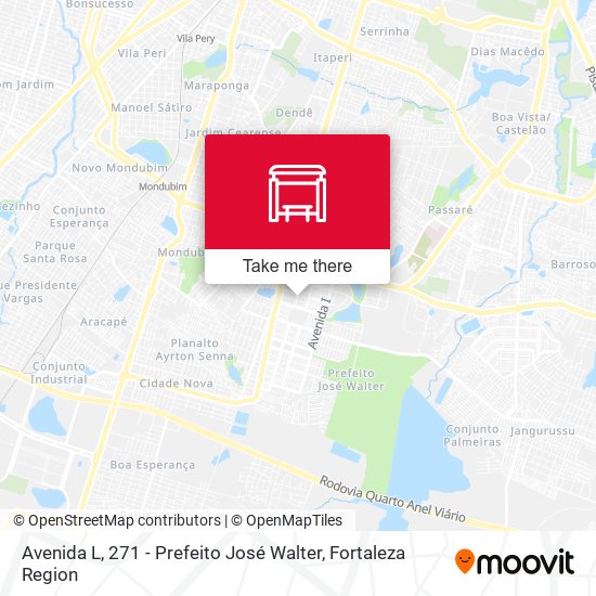 Avenida L, 271 - Prefeito José Walter map