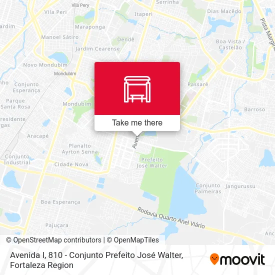 Avenida I, 810 - Conjunto Prefeito José Walter map