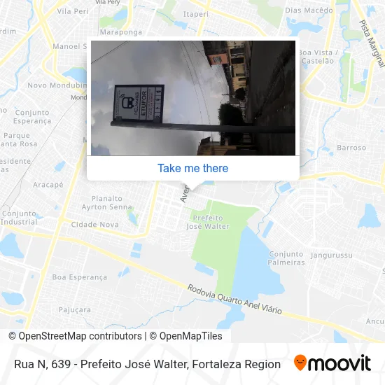 Rua N, 639 - Prefeito José Walter map