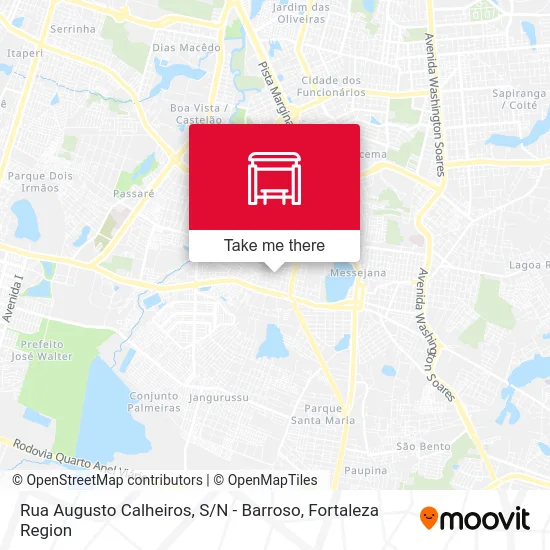 Rua Augusto Calheiros, S / N - Barroso map