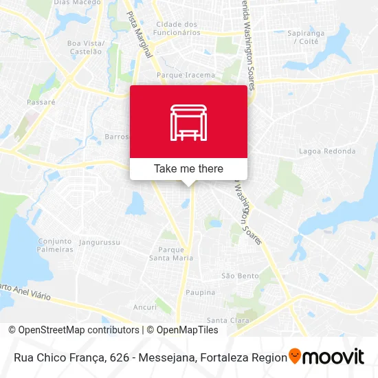 Rua Chico França, 626 - Messejana map